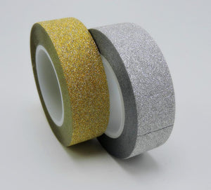 Golden & Silver Glitter Washi Tapes - Original Kawaii Pen