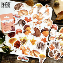 Load image into Gallery viewer, Exotic Animals and Autumn Plants Stickers - Original Kawaii Pen
