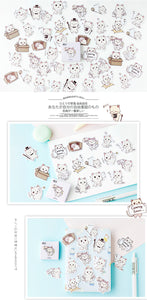 White Kitty Stickers - Original Kawaii Pen
