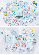 Load image into Gallery viewer, Colorful Penguin Stickers - Original Kawaii Pen
