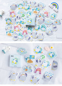 Colorful Penguin Stickers - Original Kawaii Pen