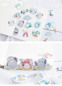 Colorful Penguin Stickers - Original Kawaii Pen
