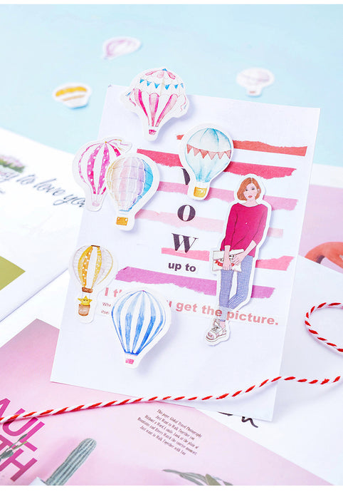 Hot Air Balloon Stickers - Original Kawaii Pen