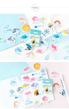Load image into Gallery viewer, Rainbow &amp; Clouds Stickers - Original Kawaii Pen
