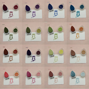 Water Droplets Color Ink Pads ( 10Pcs a Set) - Original Kawaii Pen