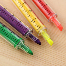 Load image into Gallery viewer, Original Kawaii New Syringe Funky Highlighters ⭐Pack 6pcs ⭐ - Original Kawaii Pen
