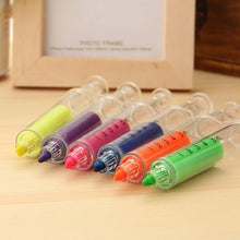 Load image into Gallery viewer, Original Kawaii New Syringe Funky Highlighters ⭐Pack 6pcs ⭐ - Original Kawaii Pen
