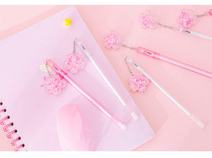 Sakura Pendant Gel Ink Pen Set (4pcs set)