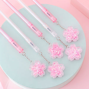 Sakura Pendant Gel Ink Pen Set (4pcs set)