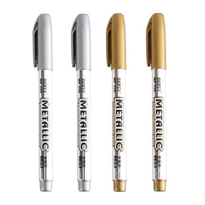Gold & Sliver Metallic Brush Pens