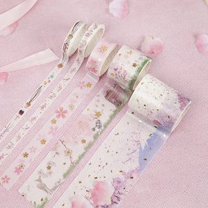 Japanese Sakura Washi Tape Set (4 Patterns)