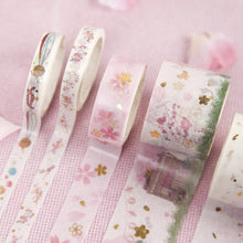 Load image into Gallery viewer, Japanese Sakura Washi Tape Set (4 Patterns)
