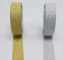 Load image into Gallery viewer, Golden &amp; Silver Glitter Washi Tapes - Original Kawaii Pen
