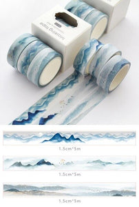 Blue Ocean Washi Tape Set - Original Kawaii Pen