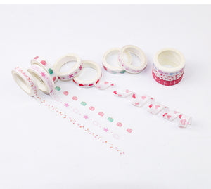 Japanese Decorative Masking Tapes ⭐Value Pack 10 Pcs Set ⭐ - Original Kawaii Pen