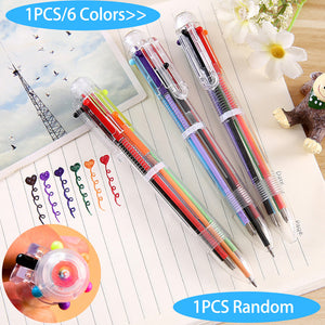 6 in 1 Multi-colored Ballpoint Pen - Original Kawaii Pen