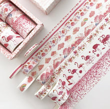 Load image into Gallery viewer, Original Kawaii Flamingo Washi Tapes Set ⭐Pack (8 Pieces) ⭐ - Original Kawaii Pen
