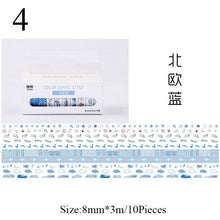 Load image into Gallery viewer, Japanese Decorative Masking Tapes ⭐Value Pack 10 Pcs Set ⭐ - Original Kawaii Pen
