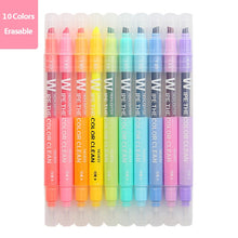 Load image into Gallery viewer, Erasable Markers Double Tip Gel Ink ⭐ Value Pack 10 Pcs⭐ - Original Kawaii Pen
