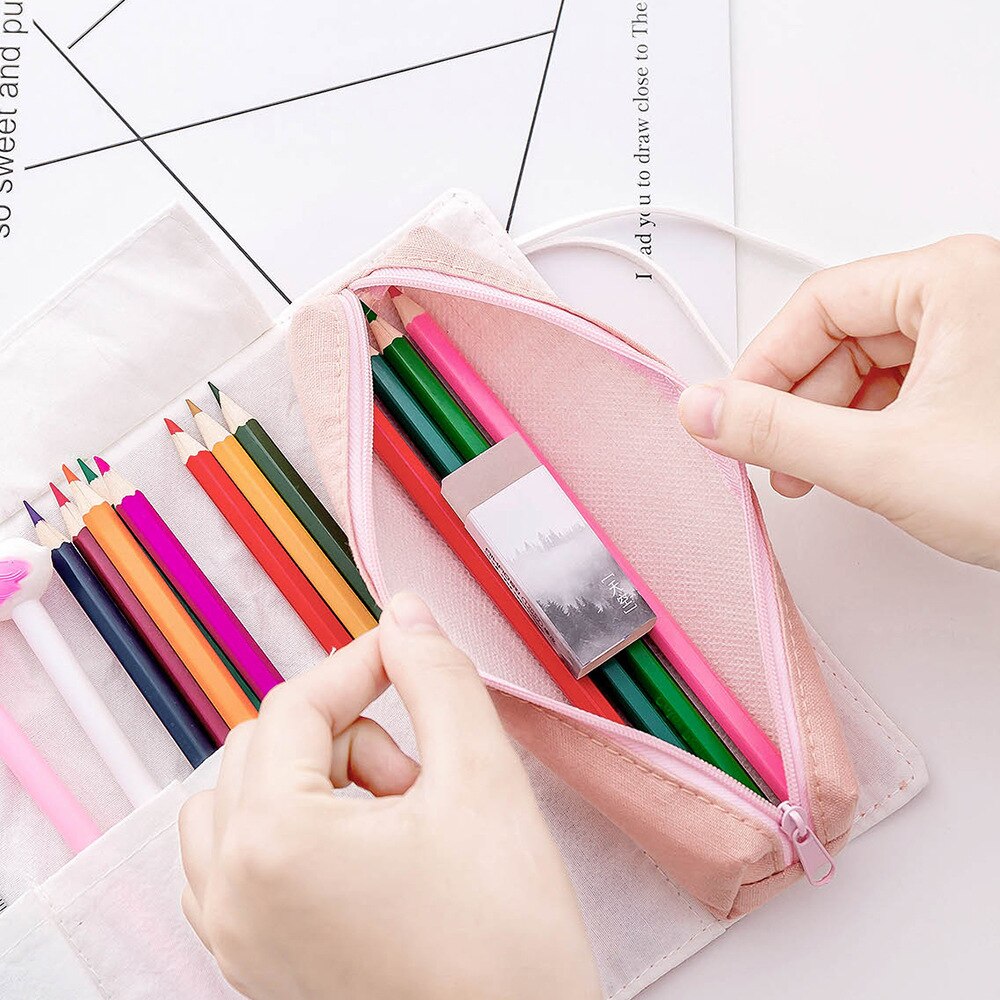 Korean Cute Animal Roll Up Pencil Case – Original Kawaii Pen