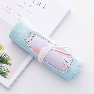 Korean Cute Animal Roll Up Pencil Case - Original Kawaii Pen