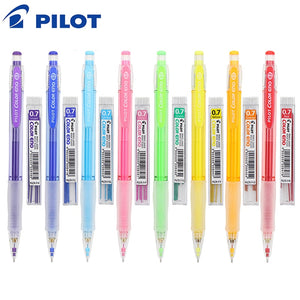 Pilot Color Eno Erasable Mechanical Pencil + Colorful Leads ⭐Pack 8 pcs of each⭐ - Original Kawaii Pen