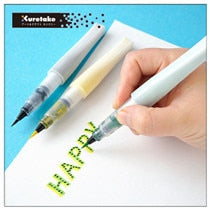 Kuretake ZIG Clean Color Real Brush Pen - 4,6,12,24,36,48,60,80,90 Color Sets - Original Kawaii Pen