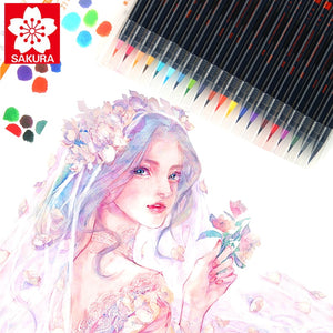 Akashiya Sai Watercolor Brush Pen ⭐ 5 & 20 Color Sets⭐ - Original Kawaii Pen