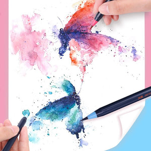 Akashiya Sai Watercolor Brush Pen ⭐ 5 & 20 Color Sets⭐ - Original Kawaii Pen