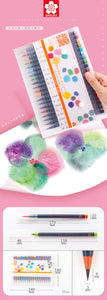 Akashiya Sai Watercolor Brush Pen ⭐ 5 & 20 Color Sets⭐ - Original Kawaii Pen