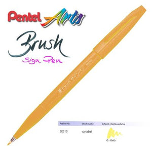Pentel Fude Touch Brush Sign Pen - ⭐ Set of 2pcs ⭐ - Original Kawaii Pen