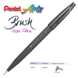 Pentel Fude Touch Brush Sign Pen - ⭐ Set of 2pcs ⭐ - Original Kawaii Pen