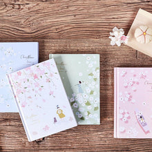Load image into Gallery viewer, Floating Flowers Hardcover Notebook - A5 - Original Kawaii Pen
