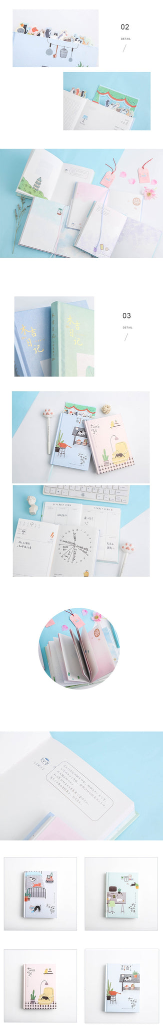 Home Is Where the Cat Is' Undated Journal - Kawaii Pen Shop - Cutsy World
