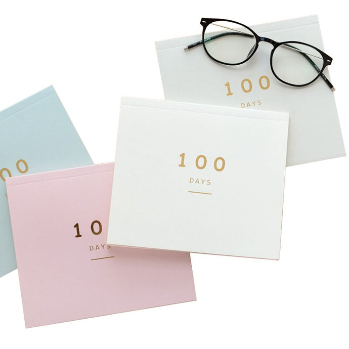 100 Days Planner Notepad - Original Kawaii Pen
