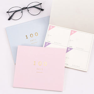 100 Days Planner Notepad - Original Kawaii Pen