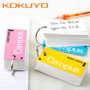 Campus Key Ring Word Cards ⭐3Pcs Set ⭐ - Original Kawaii Pen