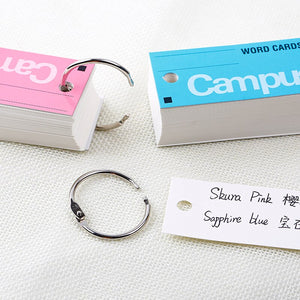 Campus Key Ring Word Cards ⭐3Pcs Set ⭐ - Original Kawaii Pen