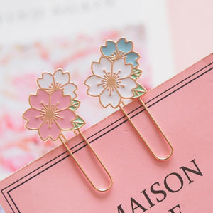 Sakura Cherry Blossom Paper Clip - Original Kawaii Pen