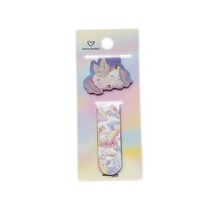 Unicorn Magnetic Bookmark Set - Original Kawaii Pen