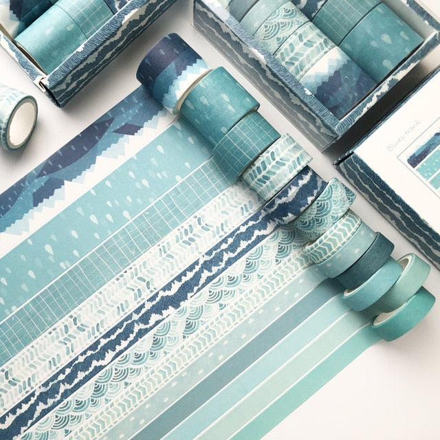 Blue Track Washi Tape Set - Limited Edition - Original Kawaii Pen