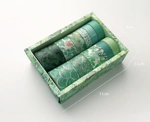 Fresh Green Forest Washi Tape Set - Limited Edition - Original Kawaii Pen