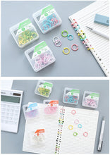 Load image into Gallery viewer, Colorful Binder Rings (2 Boxes a Set) - Original Kawaii Pen
