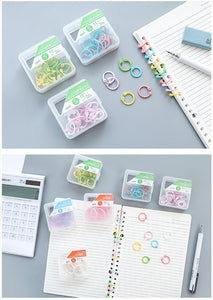 Colorful Binder Rings (2 Boxes a Set) - Original Kawaii Pen