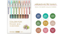 Load image into Gallery viewer, Morandi Pastel Colors Retractable Gen Pen Set (9 Colors) - Original Kawaii Pen
