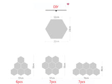 Load image into Gallery viewer, 3D Hexagon Moon &amp; Star Message Board Set (7pcs) - Original Kawaii Pen

