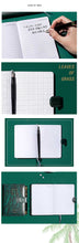 Load image into Gallery viewer, Leaves of Green Leather Notebook Planner
