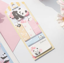Load image into Gallery viewer, Nekoni Sakura &amp; Animals Sticky Note Set - Original Kawaii Pen
