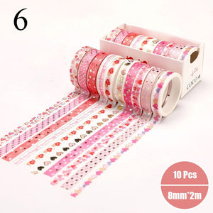 Exclusive Gold Foiled Washi Tape Set - (6 Designs)
