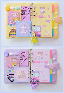 Sweet Macaron Leather Notebook Planner